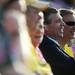 Michigan athletic director Dave Brandon and assistant basketball coach Jeff Meyer share a laugh while watching the softball game against Northwestern on Friday, May 3. Daniel Brenner I AnnArbor.com